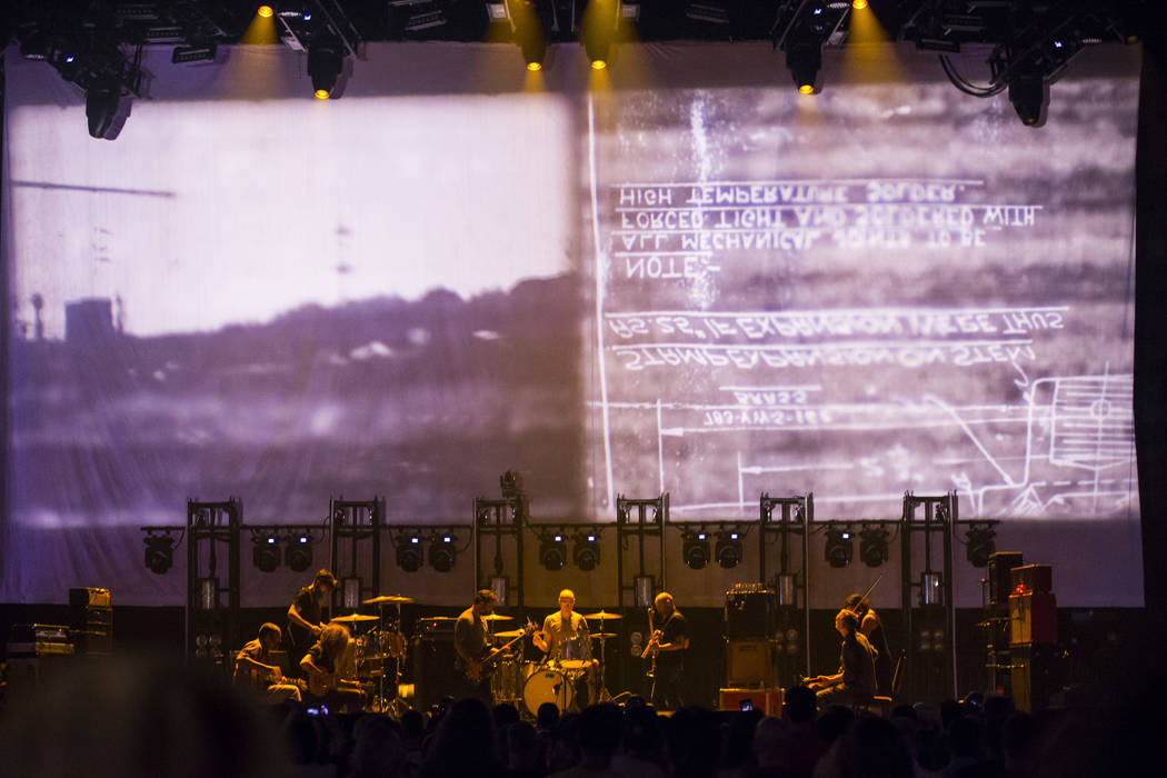 Godspeed You! Black Emperor performs at the Mandalay Bay Events Center during the Psycho Las Ve ...