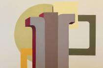 "Pillars," an oil on canvas by Piotr Potoczny, is on display in the exhibit "Pre ...