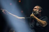 Neil Fallon, of Clutch, performs at the Mandalay Bay Events Center during the Psycho Las Vegas ...