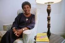 FILE - In this Nov. 22, 1991 file photo, author Paule Marshall poses during an interview, in Ne ...