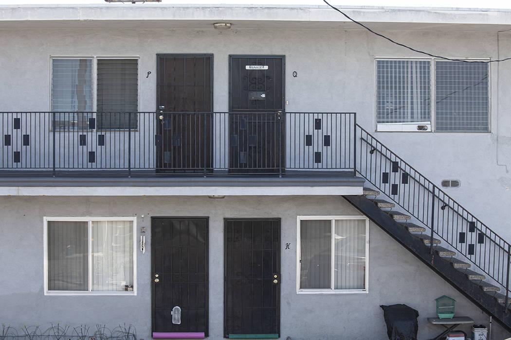 The apartment complex in Bellflower, Ca., a suburb of Los Angeles, where Roger Hillygus went wi ...