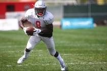 UNLV Rebels running back Charles Williams (8) runs the ball during the spring football game at ...