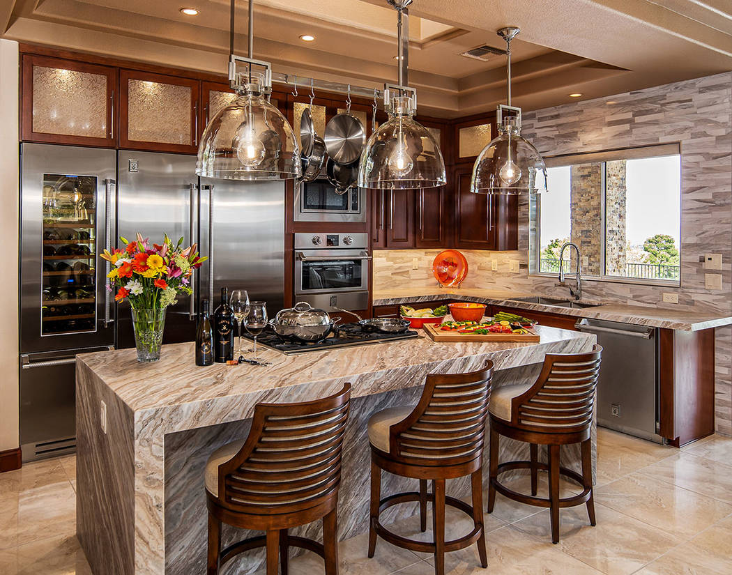 Robert Allen and Doralee Rae remodeled their Sun City Summerlin home as a mini-version of their ...