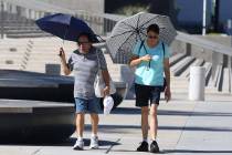 An excessive heat warning begins Tuesday morning and will last through Thursday in the Las Vega ...