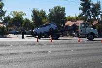 A motorists died after a single-car crash near South Durango Drive and Eldora Avenue in western ...
