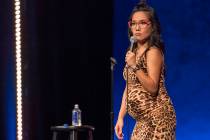 Ali Wong in the stand-up special "Hard Knock Wife." (Ken Woroner/Netflix)