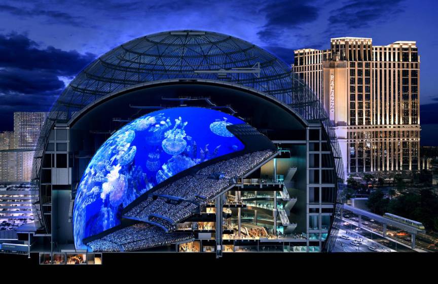 MSG Sphere at The to cost 1.2B plus VIDEO Las Vegas