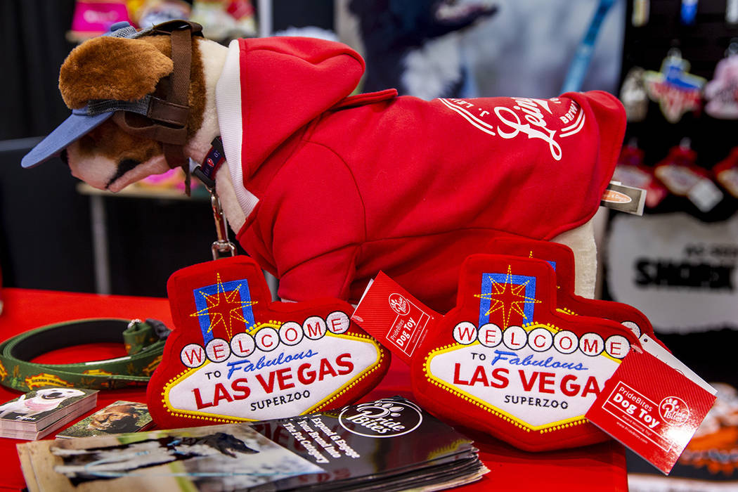 Pride Bites offers some new products at the SuperZoo pet products show in the Mandalay Bay Conv ...