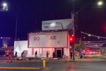 Crews respond to a fire Tuesday, Aug. 20, 2019, on the 1000 block of Main Street in downtown La ...