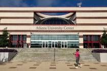 The campus of Clark Atlanta University is seen Wednesday, April 21, 2019, in Atlanta. Four coll ...