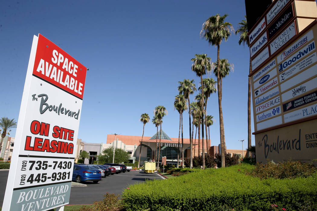 The Boulevard Mall in Las Vegas Wednesday, Aug. 21, 2019. (K.M. Cannon/Las Vegas Review-Journal ...