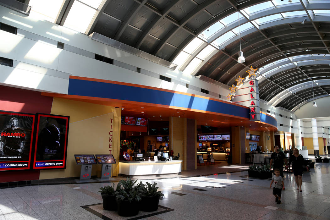 Galaxy Theaters in the Boulevard Mall in Las Vegas Wednesday, Aug. 21, 2019. (K.M. Cannon/Las V ...