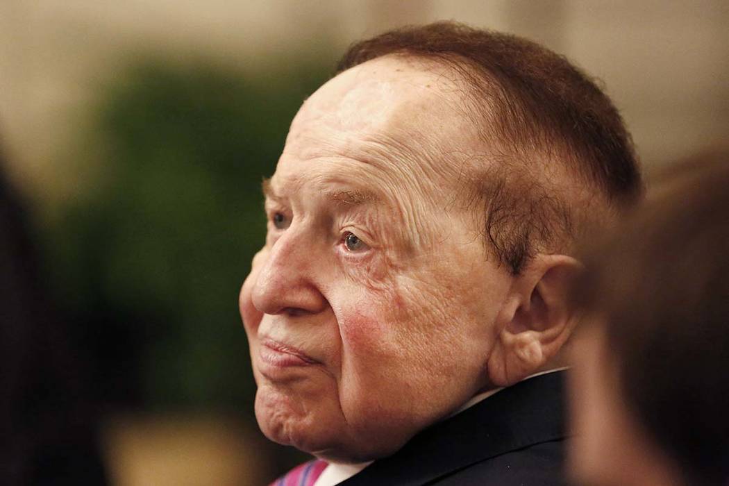 Las Vegas Sands Corp. CEO Sheldon Adelson said the company is changing course on plans for an i ...