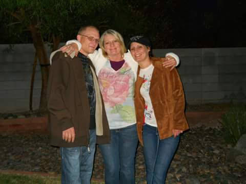 From left, Justin Colburn, Linda Moncrieff and Samantha Colburn pose in an undated photo. (Lind ...