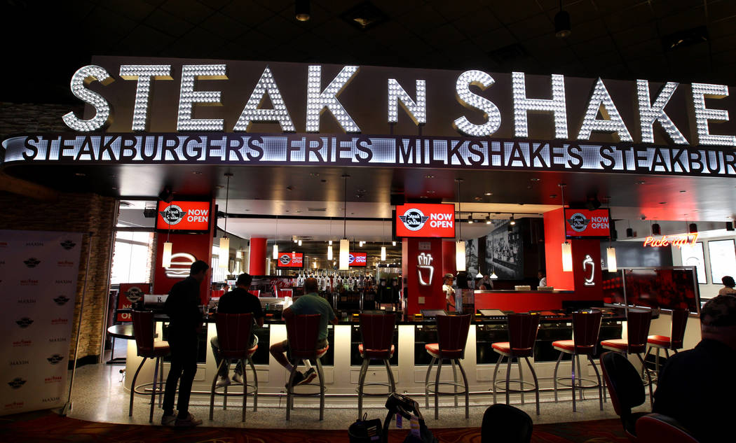 Steak 'n Shake inside Hooters Hotel on opening day Thursday, April 5, 2018. The restaurant, jus ...