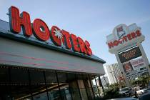 Hooters hotel-casino, located one block from the Las Vegas Strip, is seen in Las Vegas. (Jae C. ...