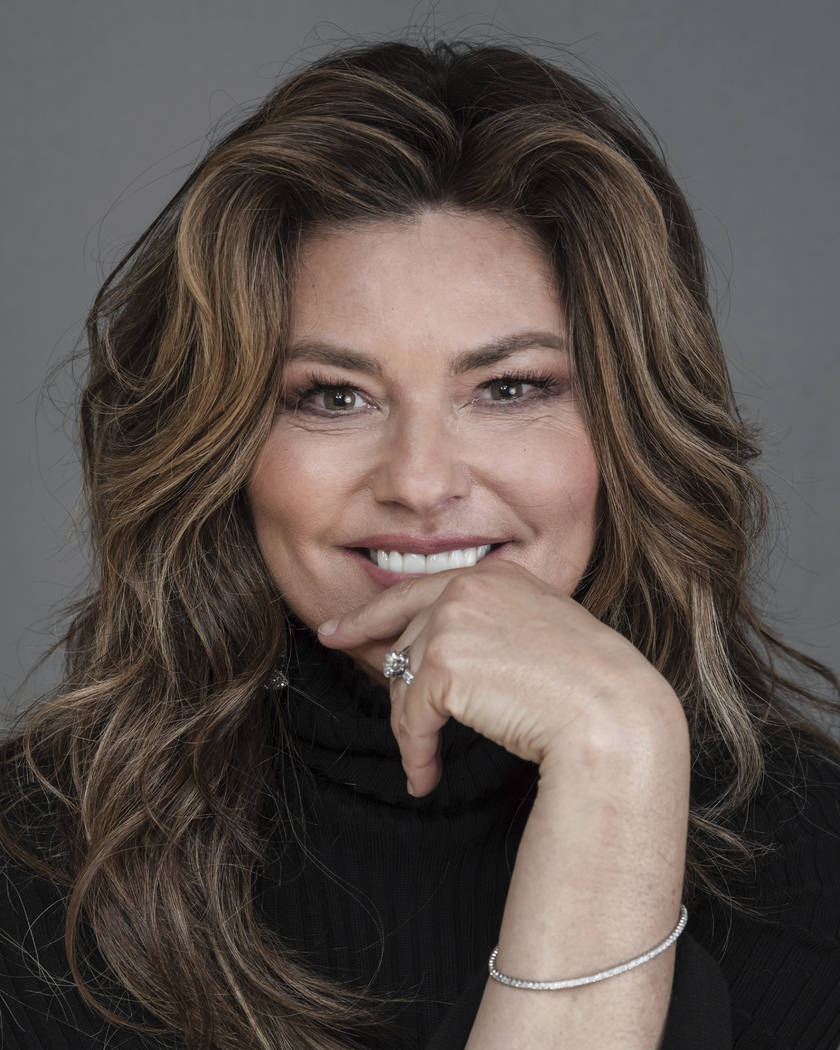 Shania Twain poses for a portrait at her Manhattan hotel, Friday, June 14, 2019, in New York. T ...