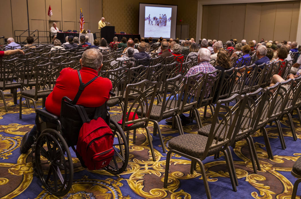 Veterans and spouses who served in Vietnam attend the 11th Armored Calvary Regiment 34th annual ...