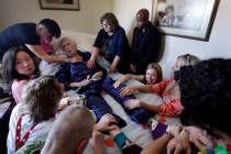 In a May 10, 2019, photo, Robert Fuller lies unconscious after plunging prescribed drugs to end ...