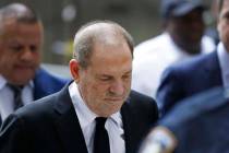 Harvey Weinstein arrives in court, Monday, Aug. 26, 2019, in New York. Weinstein's lawyers want ...