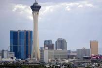 An Aug. 29, 2017, file photo shows the Las Vegas skyline. Las Vegas is set to bid on nearly a h ...