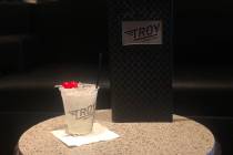 Troy Liquor Bar at Golden Nugget Las Vegas makes a White Gummy Bear cocktail. (Janna Karel Las ...