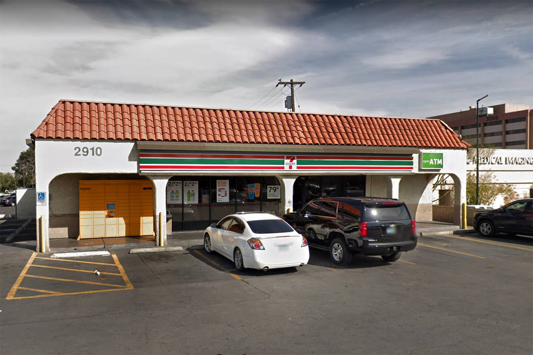 A 7-Eleven at 2910 S. Maryland Parkway in Las Vegas is seen in a screenshot. (Google)