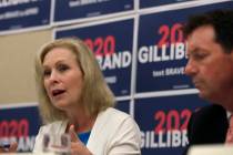 Democratic presidential candidate Sen. Kirsten Gillibrand, D-N.Y., participates in a mental hea ...
