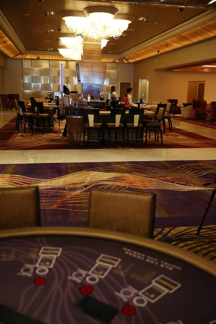 The Infinity high-limit room at Sahara Las Vegas hotel-casino in Las Vegas, Thursday, Aug. 29, ...