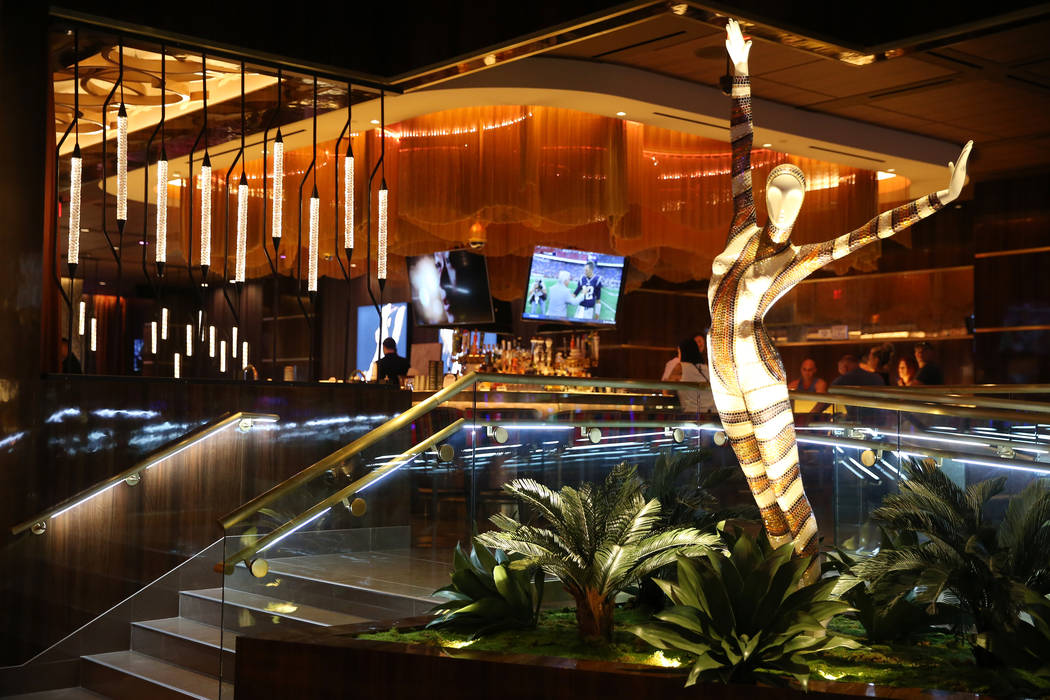 The recently opened Casbar Lounge at Sahara Las Vegas hotel-casino in Las Vegas, Thursday, Aug. ...