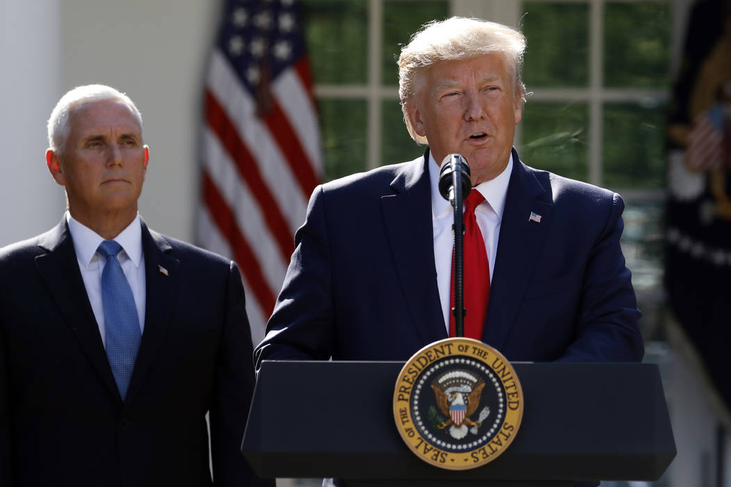 President Donald Trump says he is postponing his weekend trip to Poland and will send Vice Pres ...