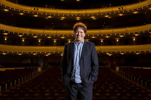 Las Vegas Philharmonic conductor Donato Cabrera on Friday, May 10, 2019, at The Smith Center fo ...