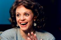 Actress Valerie Harper laughs during an interview in New York in 1987. (AP Photo/Ron Frehm)