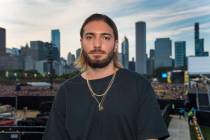 Alesso poses for a portrait on Day 2 of Lollapalooza in Grant Park, Friday, Aug. 2, 2019, in Ch ...