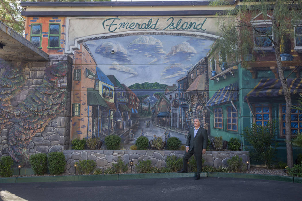 Emerald Island Casino Owner Tim Brooks outside of the Emerald Island Casino off South Water Str ...