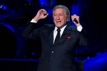 Tony Bennett performs during a tribute concert to Billy Joel, the recipient of the Library of C ...