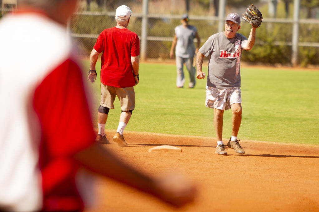 Tournament for Las Vegasarea senior softball players on deck Las