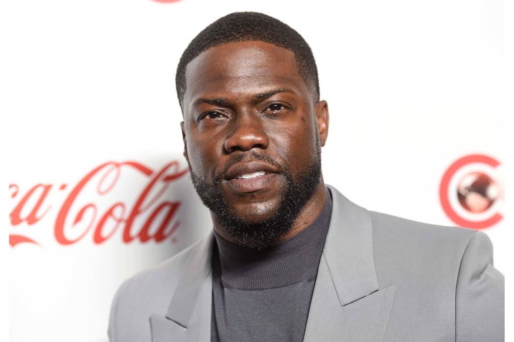 In this April 4, 2019 file photo, Kevin Hart poses for photos at the Big Screen Achievement Awa ...