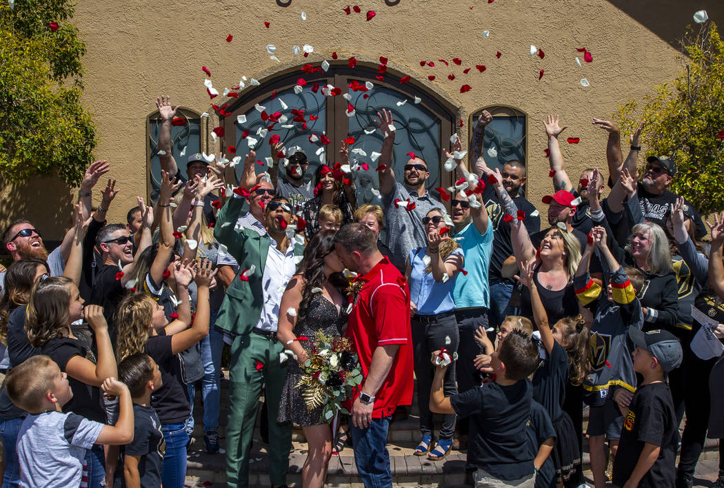 WATCH: Golden Knights' Ryan Reaves presides over Las Vegas wedding