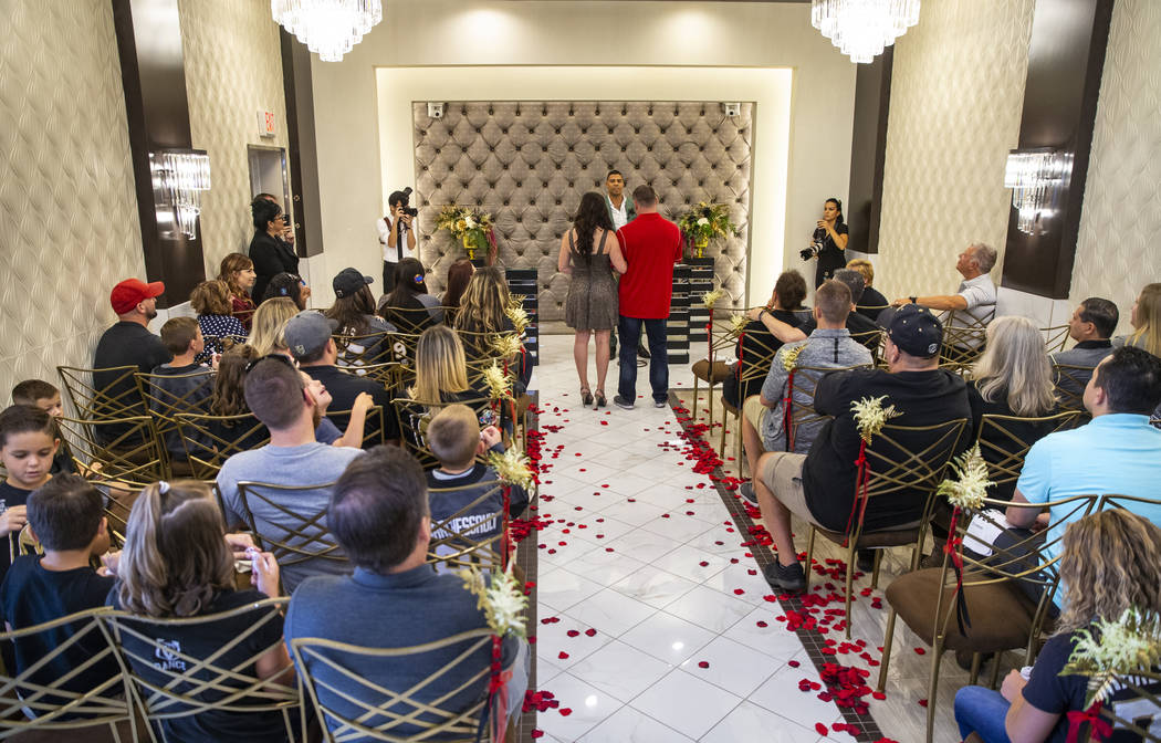 PHOTOS: Vegas Golden Knights' Ryan Reaves officiates wedding