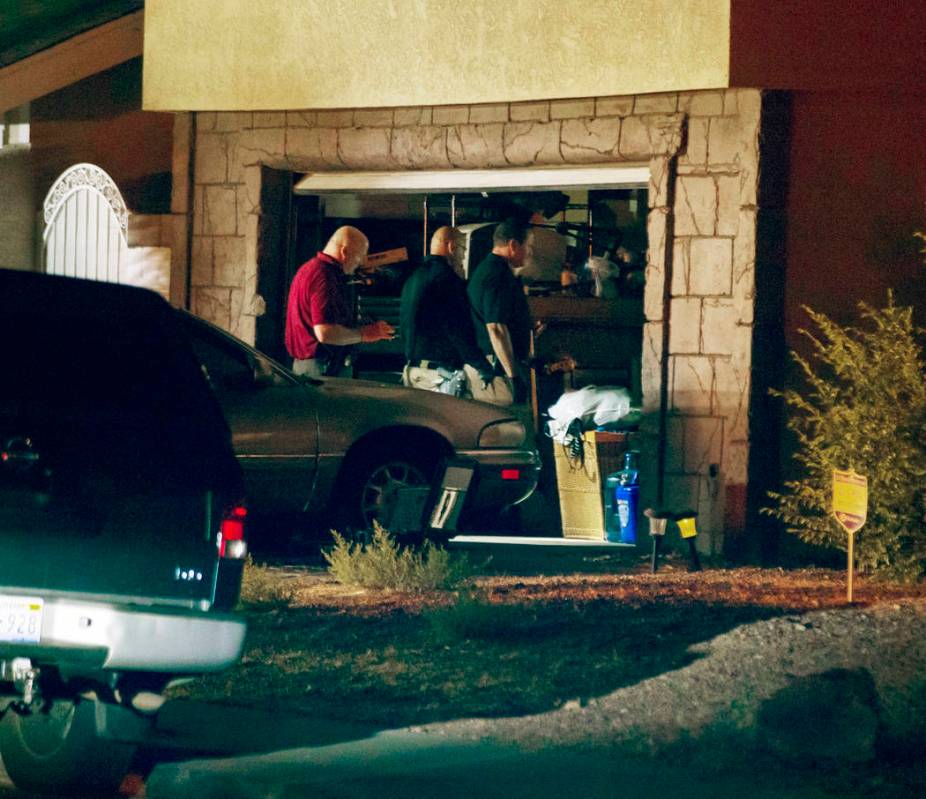 Las Vegas police search a Spring Valley home in relation to a possible homicide in Las Vegas on ...