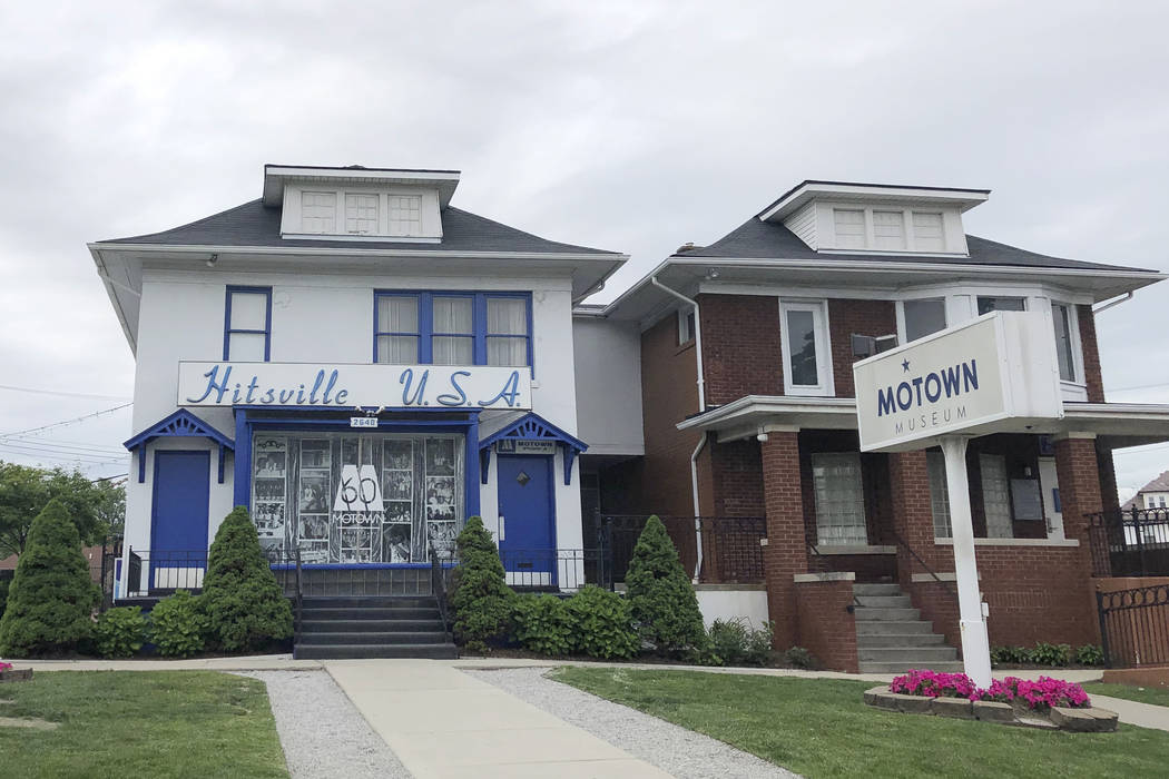 FILE- This June 9, 2019, file photo, shows the exterior of the Motown Museum in Detroit. Motown ...