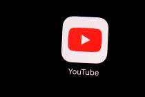 A March 20, 2018, file photo shows the YouTube app on an iPad in Baltimore. Google's video site ...