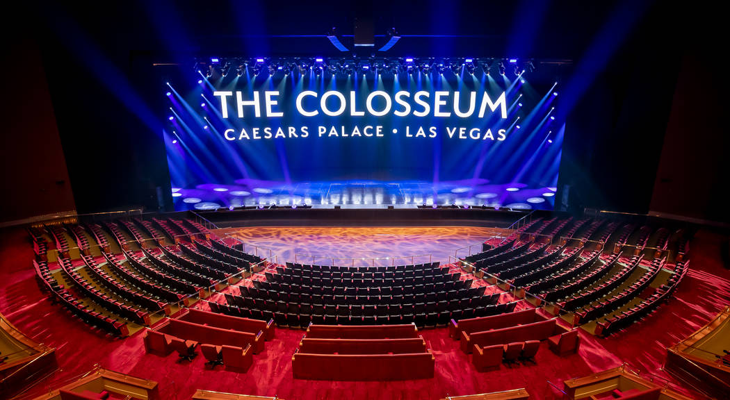 The new-look Colosseum at Caesars Palace was unveiled on Wednesday, Sept. 4, 2019 (Erik Kabik P ...