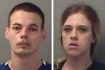 Mitchell Arnswald, left, and Stephanie Harvell (Bay County Sheriff's office via AP)