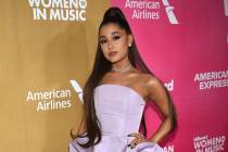In a Thursday, Dec. 6, 2018 file photo, Ariana Grande attends the 13th annual Billboard Women i ...
