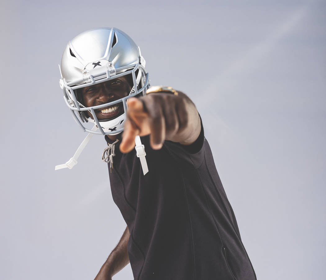 antonio brown raiders helmet