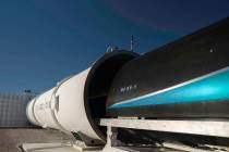Virgin Hyperloop One hit about 240 mph with a travel circuit that magnetically levitates a pod ...