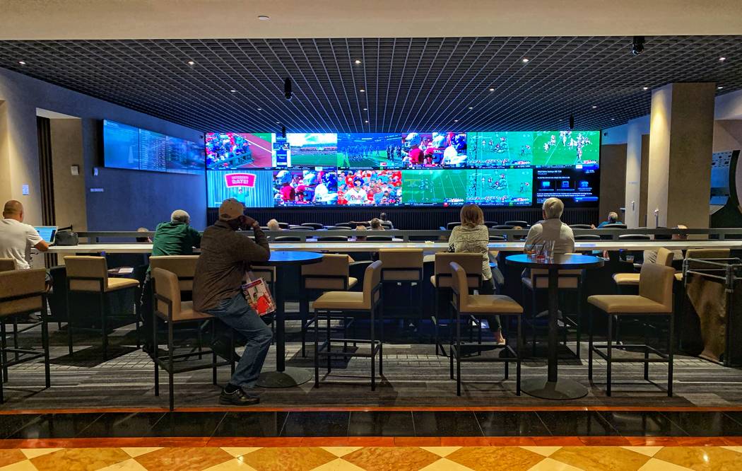 Caesars opened a new sportsbook at Harrah’s in Atlantic City in May that features more than 5 ...