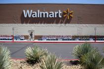 Walmart at 2310 E. Serene Ave. in Las Vegas Tuesday, March 14, 2019. (K.M. Cannon Las Vegas Rev ...